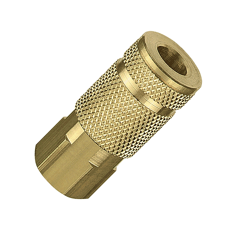 Tru-flate 1/4 A Design x 1/4 FNPT Brass Coupler (1/4)