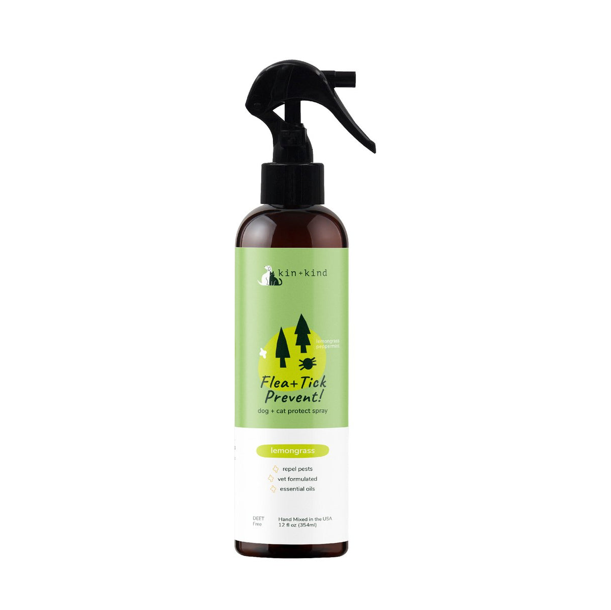Kin + Kind Flea & Tick Lemongrass Repel Spray (12 oz) Edmore, MI Randall's Old Mill