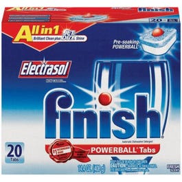Electrasol Automatic Dishwasher Tabs With Powerball,  20-Ct.