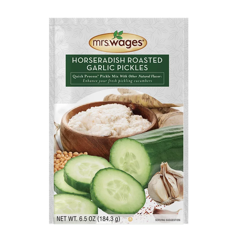 Mrs. Wages® Quick Process® Horseradish Roasted Garlic Pickle Mix With 