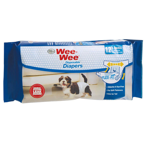 Four Paws Wee-Wee® Disposable Dog Diapers (L/XL, 12 Count)