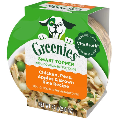 Greenies Smart Topper Wet Mix-In for Dogs, Chicken, Peas, Apples & Brown Rice Recipe