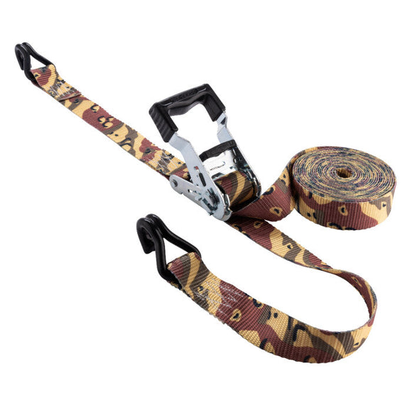 Keeper Camo Ratchet Tie-Down With Open Handle (16’ - 2 Pack)