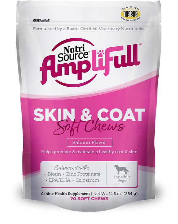 NutriSource® Soft Chew Skin & Coat Supplement Canine Health Supplements