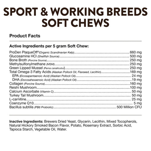 Naturvet Breed Specific Sport & Working Breed Dogs (50 Count)
