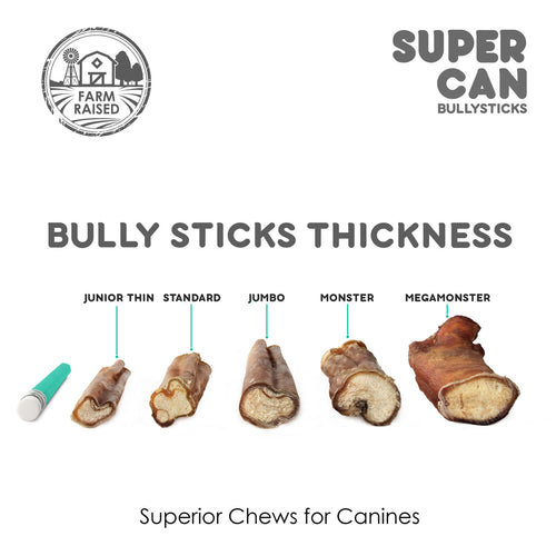 Supercan 6 Standard Bully Sticks (6)