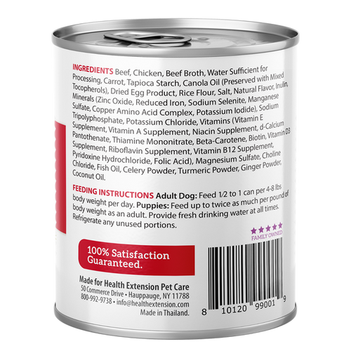 Health Extension Digestive Support, Beef & Carrot Entree in Gravy Dog Food