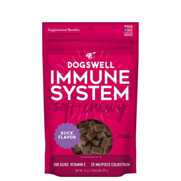 Dogswell Immune System Soft & Chewy Treats, Duck Recipe (14 oz)