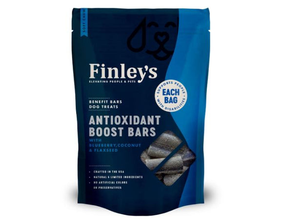 Finley's Antioxidant Boost Soft Chew Benefit Bars Dog Treats (6 oz)