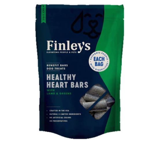 Finley's Healthy Heart Soft Chew Benefit Bars Dog Treats (6 oz)