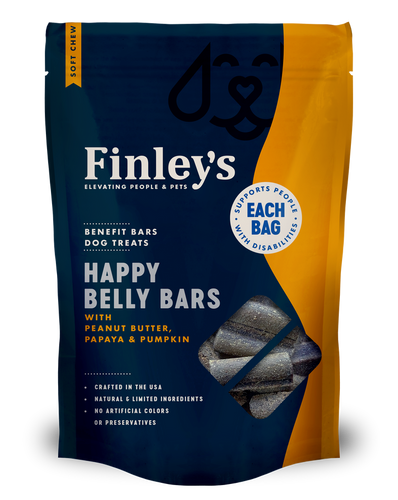 Finley's Happy Belly Soft Chew Benefit Bars Dog Treats (6 oz)