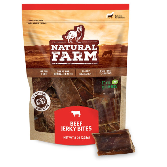 Natural Farm Beef Jerky Bites for Dogs