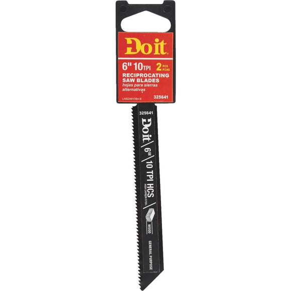 Do it Best 6 In. 10 TPI Wood Reciprocating Saw Blade (2-Pack)