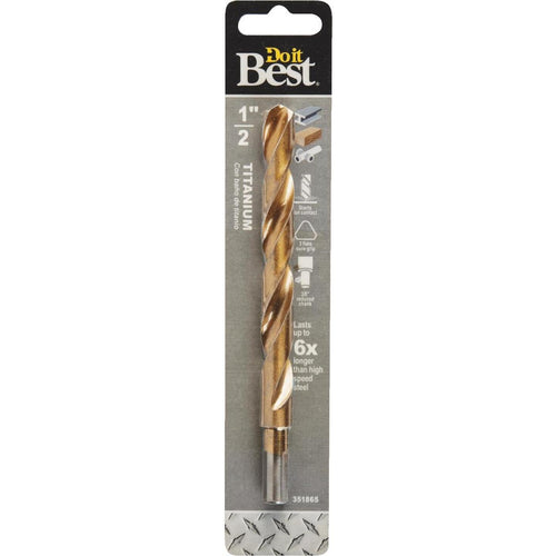 Do it Best 1/2 In. Titanium Drill Bit