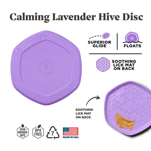 Project Hive Pet Company Hive Disc & Lick Mat - Calming Lavender Scent