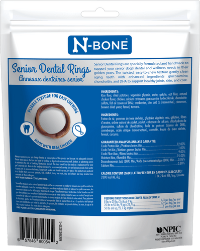 N-Bone® Senior Dental Rings Chicken Flavor