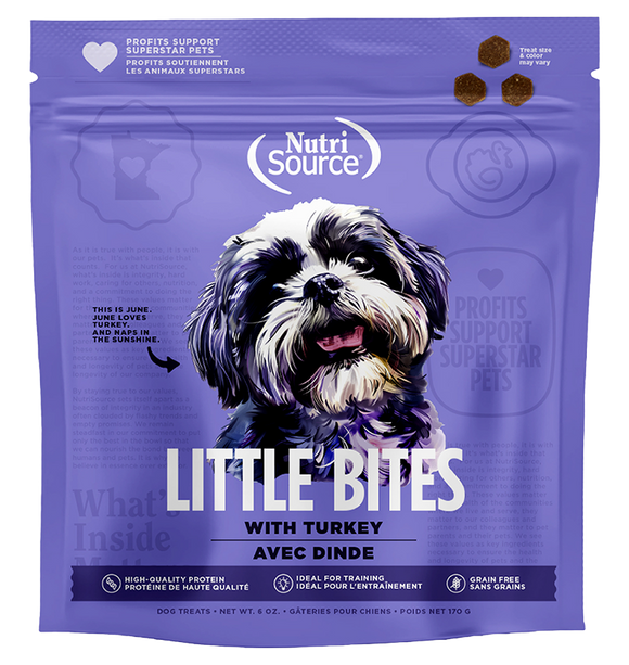 NutriSource Grain Free Turkey Little Bites Dog Treats