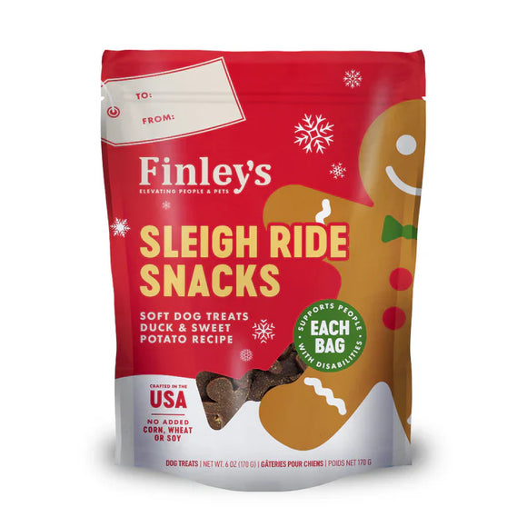 Finley's Sleigh Ride Snacks Duck & Sweet Potato Recipe Dog Treats