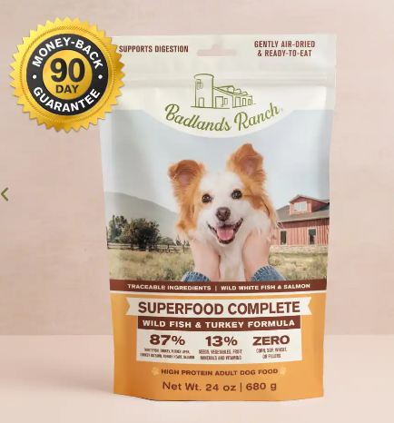 Badlands Ranch Superfood Complete Wild Fish & Turkey Formula Dog Food