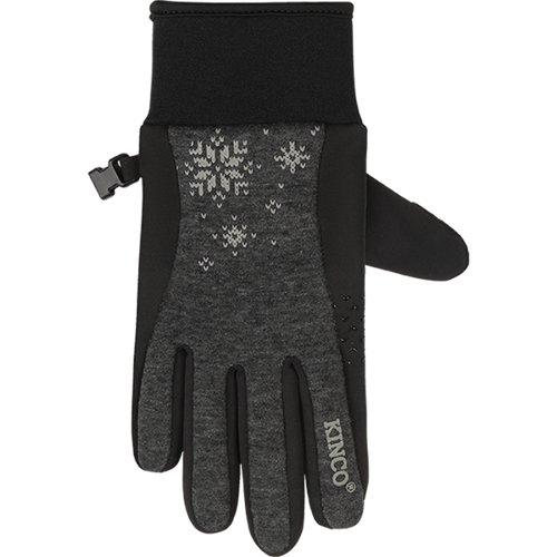 Kinco Women's Lightweight Fleece Gloves (Gray)