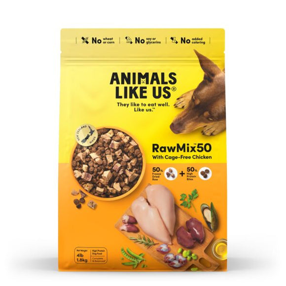 Animals Like Us RawMix50™ with Cage-Free Chicken for Dogs (12 oz)