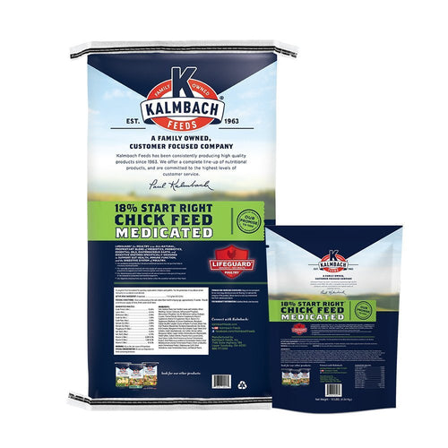 Kalmbach 18% Start Right® Chick Feed (Medicated)