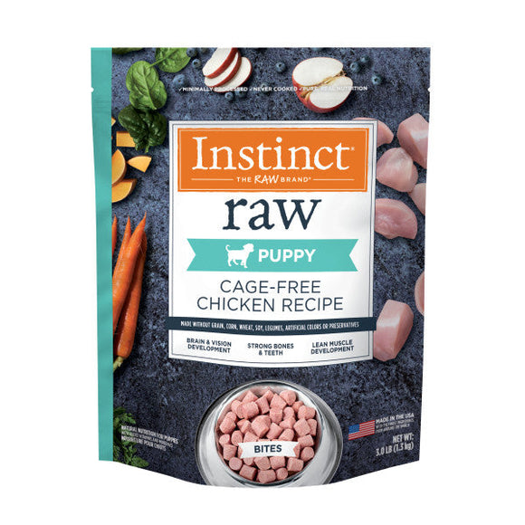 Nature's Variety Instinct Raw Frozen Puppy Chicken Bites Dog Food