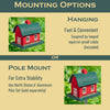 North States Large Red Barn Birdfeeder