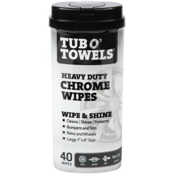 Gasoila TW40-CHR 40ct Hd Chrome Wipes