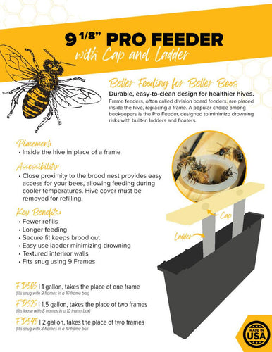 Mann Lake Pro Feeder  (Holds 1 Gallon) with Cap and Ladder