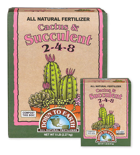 Down to Earth Cactus & Succulent 2-4-8 Fertilizer