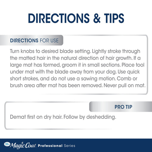 Four Paws Magic Coat® Professional Series Pro-Shedder + Dematter