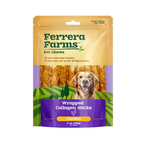 Ferrera Farms Collagen Wrapped with Chicken Dog Treats