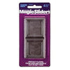 Caster Cup, Square, Non-Skid, Walnut, 1.75-In., 4-Pk.