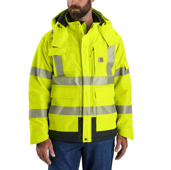 Carhartt High-Visibility Waterproof Class 3 Sherwood Jacket (Brite Lime)