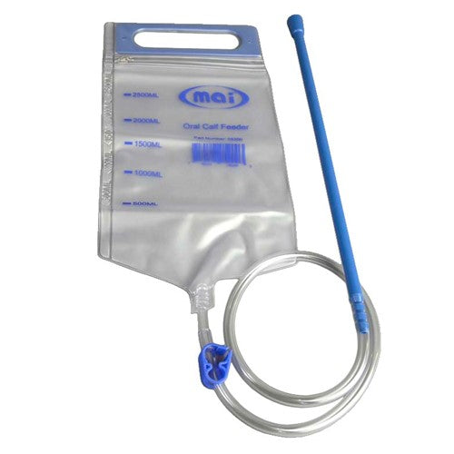 MAI Animal Health Oral Calf Feeder Bag - 2.5 Liter w/ Plastic Probe (2.5 Liter)