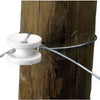 Electric Fence Insulator, Corner Post Donut, White, 10-Pk.