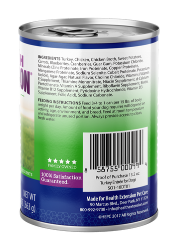 Health Extension Turkey Entree Canned Dog Food