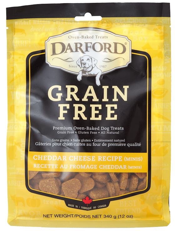 Darford Grain Free Cheddar Cheese Recipe Minis Oven Baked Dog Treats