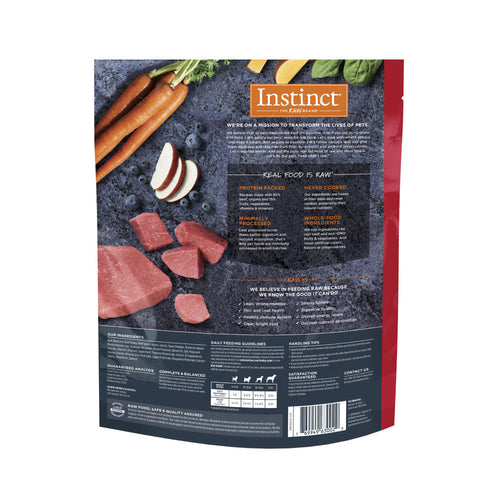 Instinct Raw Frozen Bites Real Beef Recipe (6 lb)