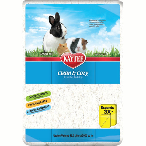 Kaytee Clean & Cozy Small Animal Bedding (24.6L (1500 CU IN), NATURAL)