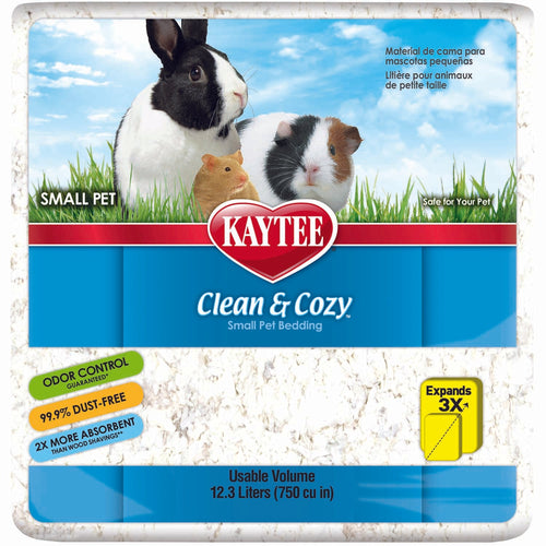 Kaytee Clean & Cozy Small Animal Bedding (24.6L (1500 CU IN), NATURAL)