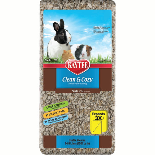 Kaytee Clean & Cozy Small Animal Bedding (24.6L (1500 CU IN), NATURAL)