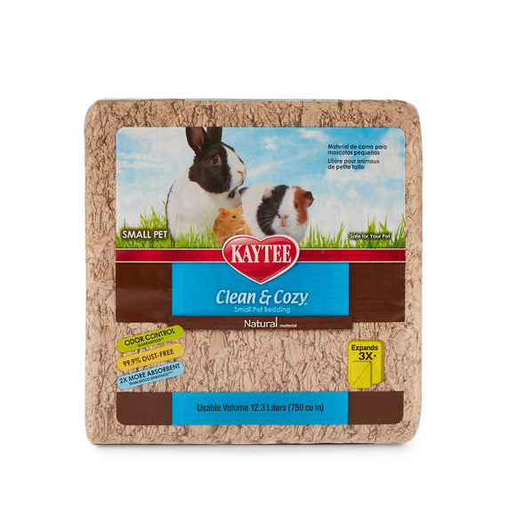 Kaytee Clean & Cozy Small Animal Bedding (24.6L (1500 CU IN), NATURAL)
