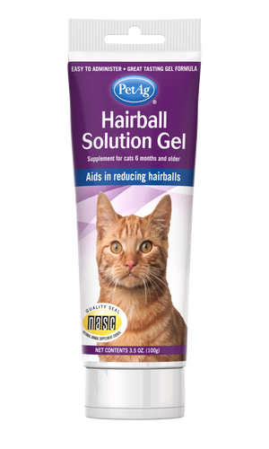 PetAg Hairball Solution Gel Supplement for Cats (3.5-oz)