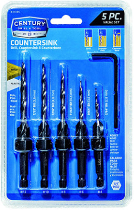 COUNTERSINK 5 PC SET