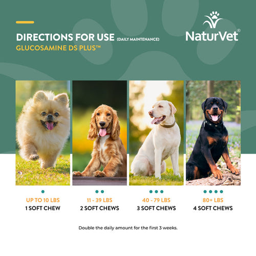 NaturVet Glucosamine DS Plus™ Soft Chews