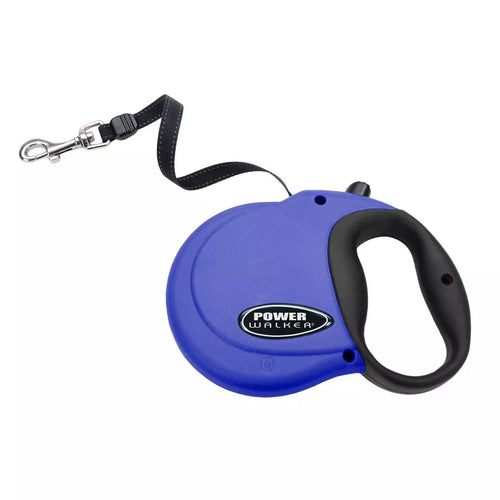 Coastal Pet Products Power Walker Dog Retractable Leash Small Blue