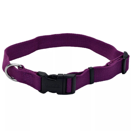 Coastal Pet Products New Earth Soy Adjustable Dog Collar (X-Small - 5/8 X 8-12 Eggplant)