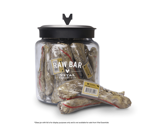 Vital Essentials Raw Bar Freeze Dried Raw Duck Necks Dog Snacks (24 Count)